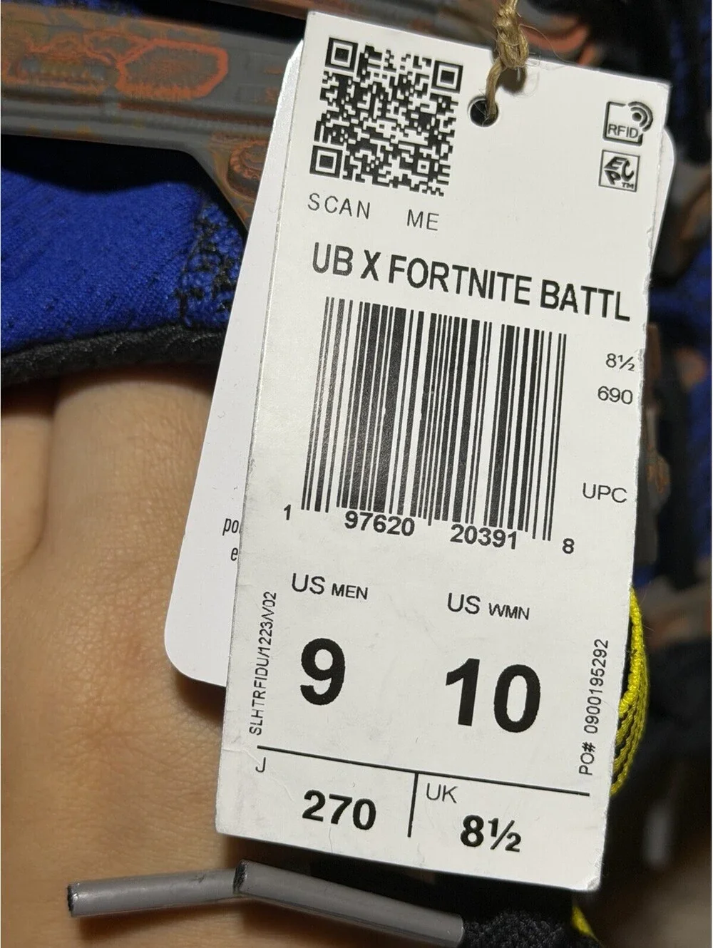 Adidas x Fortnite UltraBoost 1.0 Battle Bus JQ0713 Blue (Men’s 9) No Box